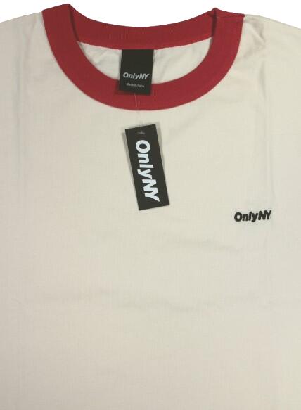 Rakuten - ONLY NY / CORE LOGO RINGER Tee / natural×vintage red　　オンリーニューヨーク　リンガーTee