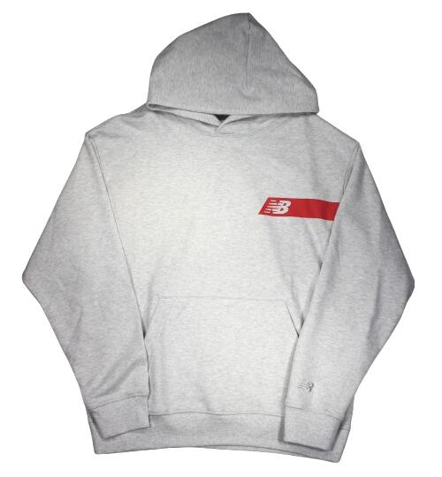 Rakuten - NEW BALANCE / RELAXED PULLOVER SWEAT HOODIE / ash heather　ニューバランス　プルオーバーフーディー