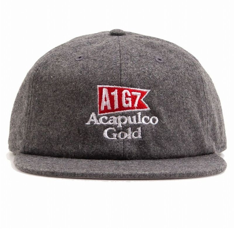 Rakuten - ACAPULCO GOLD / WOOL 6 PANEL CAP / heather grey　　アカプルコゴールド　ウールキャップ