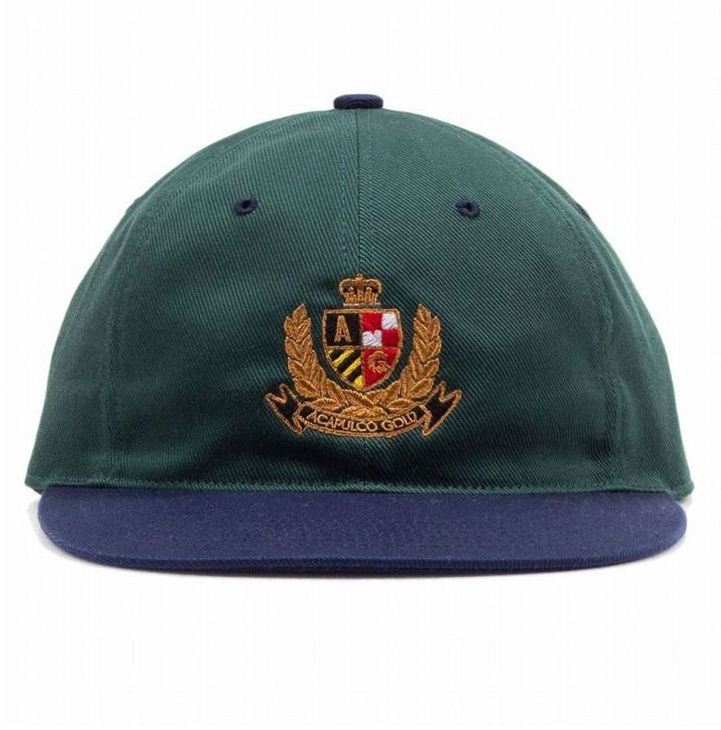 Rakuten - ACAPULCO GOLD / CREST 6 PANEL CAP / forest×navy　　アカプルコゴールド　シックスパネル・キャップ