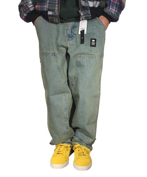 Rakuten - HUF / KINDA LOOSE DOUBLE KNEES / indigo earth　　ハフ　ダブルニー・デニムパンツ