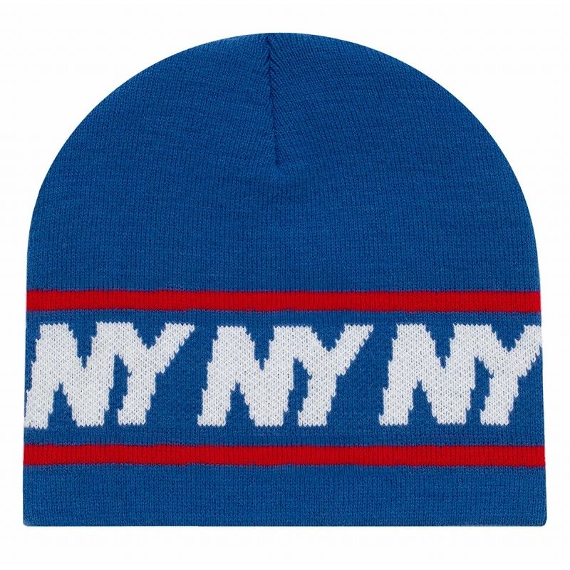 ONLY NY "NY SPEED LOGO" SKULLCAP BEANIE / blue×red×white オンリーニューヨーク ビーニー ニットキャップ