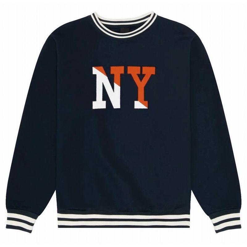 ONLY NY "NY" CREWNECK SWEAT / navy オンリーニューヨーク クルーネック・スウェット