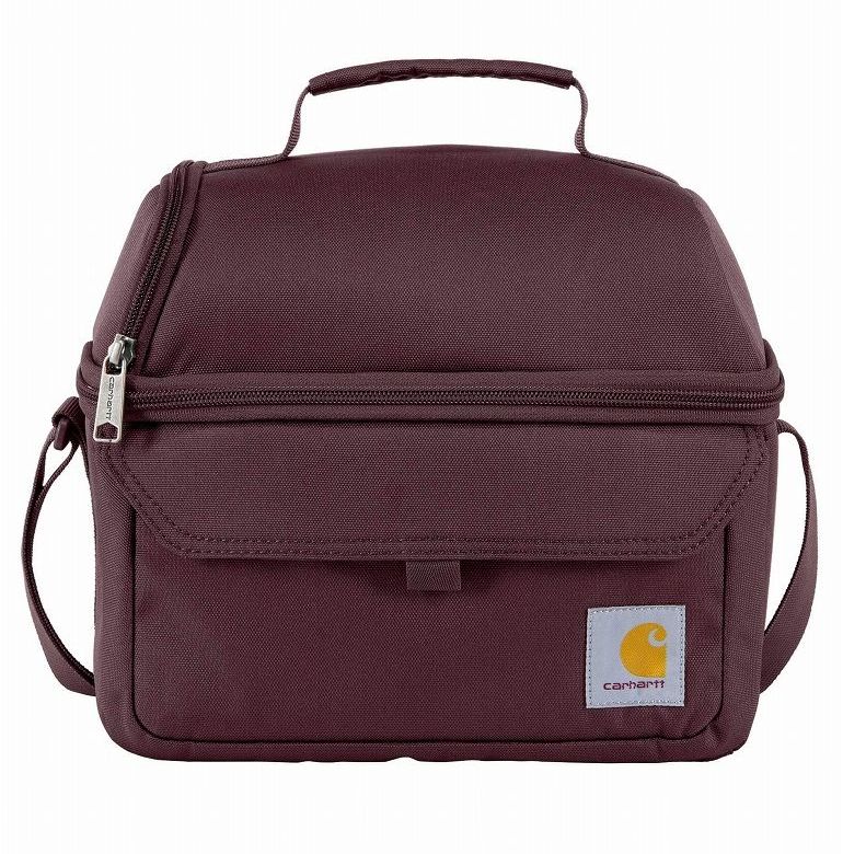 C, D, T, R, W - CARHARTT / INSULATED 12 CAN TWO COMPARTMENT LUNCH COOLER / black　　カーハート　USワークライン　ランチトートバッグ