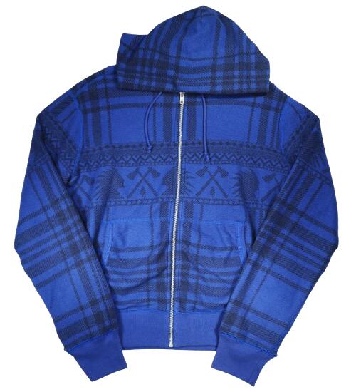 Rakuten - POLO RALPH LAUREN / NATIVE PATTERN THARMAL LINED ZIP-UP HOODIE / blue×black　　ポロ・ラルフローレン　ジップアップ・フーディー