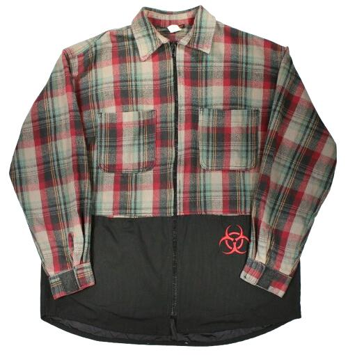 Rakuten - USED!!! HAZ-MAT / SWITCHING SHIRT JACKET (90'S)　サイズ M　　ハズマット　シャツジャケット