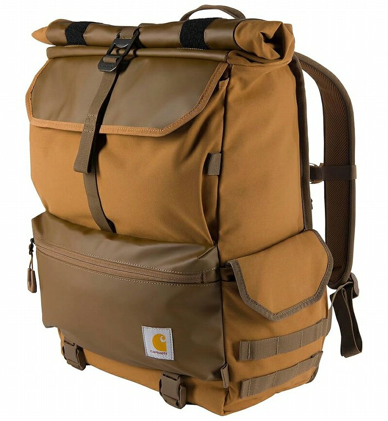 CARHARTT / 40L NYLON ROLL-TOP BACKPACK / carhartt brown カーハート USワークライン バックパック