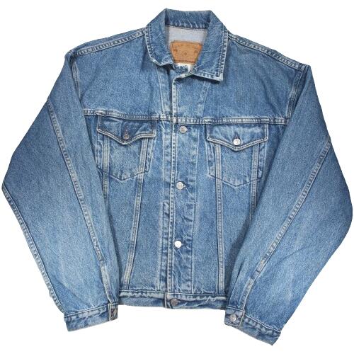 Rakuten - USED!!! GAP / DENIM TRUCKER JACKET (90'S) 　サイズ L　　ギャップ　デニムトラッカージャケット