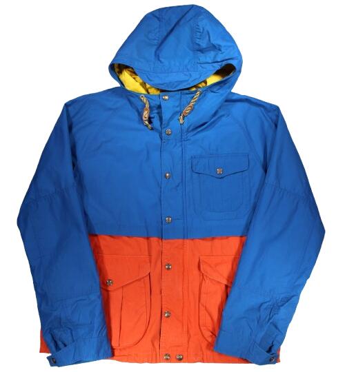Rakuten - USED!!! POLO RALPH LAUREN / COLOR BLOCK MOUNTAIN PARKA (00-10'S) / blue×orange×yellow　サイズ L　　ポロ・ラルフローレン　マウンテンパーカー