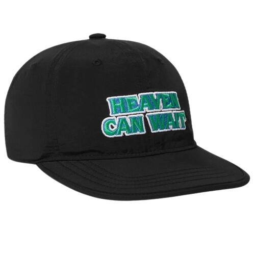 HUF "HEAVEN CAN WAIT" FORMLESS NYLON STRAPBACK CAP / black　　ハフ　ナイロンキャップ