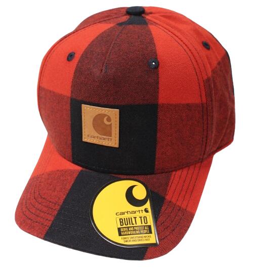Rakuten - CARHARTT / FLANNEL CAP / spice red　　カーハート　ブロックチェック　メッシュキャップ