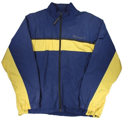 Rakuten - USED!!! POLO SPORT / NYLON WINDBREAKER (90'S) / navy×yellow　サイズ S　　ポロ・スポーツ　ウインドブレーカー