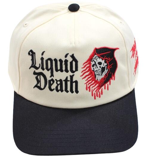 Rakuten - AMERICAN NEEDLE × LIQUID DEATH / 2-TONE TWILL SNAPBACK CAP / ivory×black　　アメリカンニードル　リキッド・デス　スナップバックキャップ