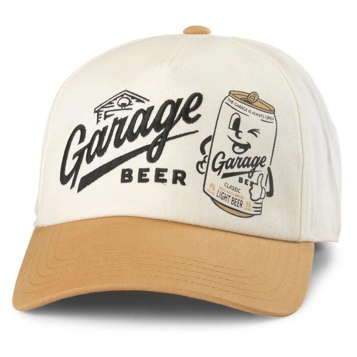Rakuten - AMERICAN NEEDLE × GARAGE BEER / 2-TONE SNAPBACK CAP / ivory×gold　　アメリカンニードル　ガレージ・ビアー　スナップバックキャップ