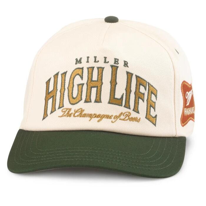 Rakuten - AMERICAN NEEDLE × MILLER HIGH LIFE / 2-TONE SNAPBACK CAP / ivory×dark green　　アメリカンニードル　ミラーハイライフ　スナップバックキャップ