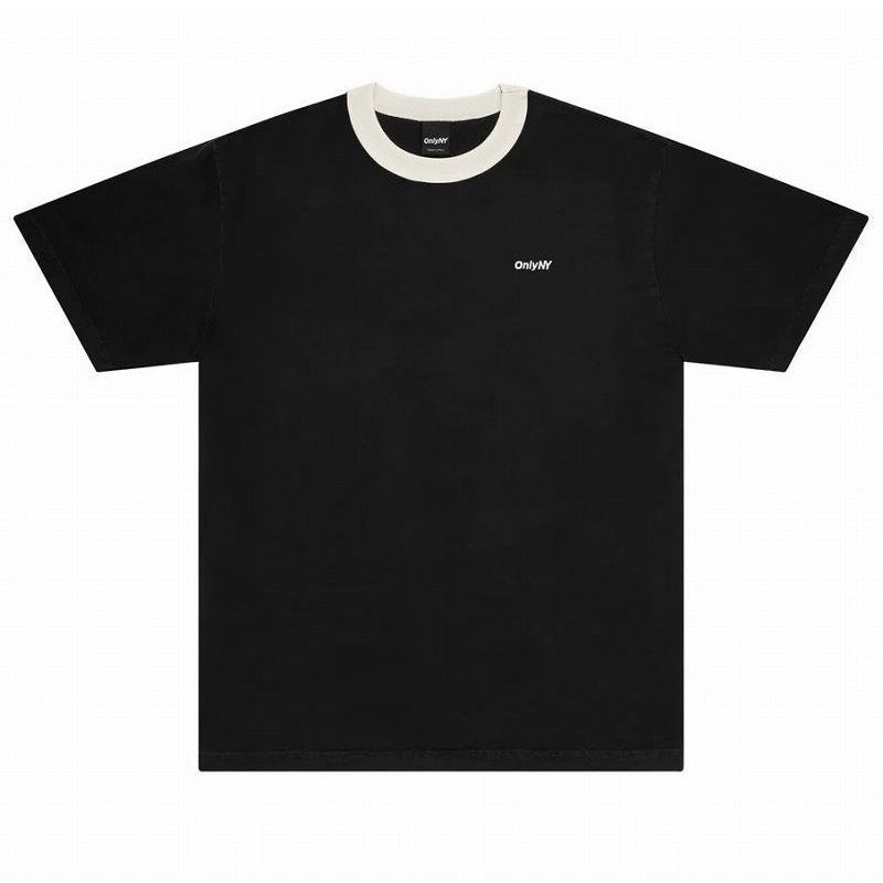 乐天商城 - ONLY NY / CORE LOGO RINGER Tee / black×natural　　オンリーニューヨーク　リンガーTee