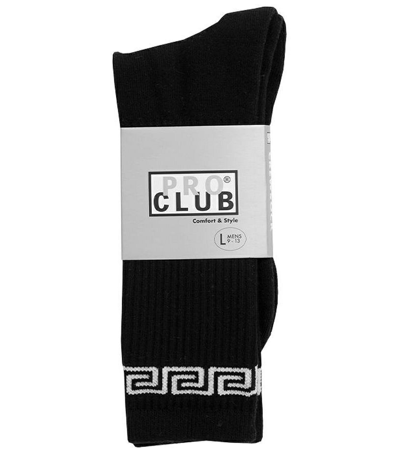 Rakuten - PRO CLUB / PC LINK CREW SOCK / black×white　　プロクラブ　ラインソックス