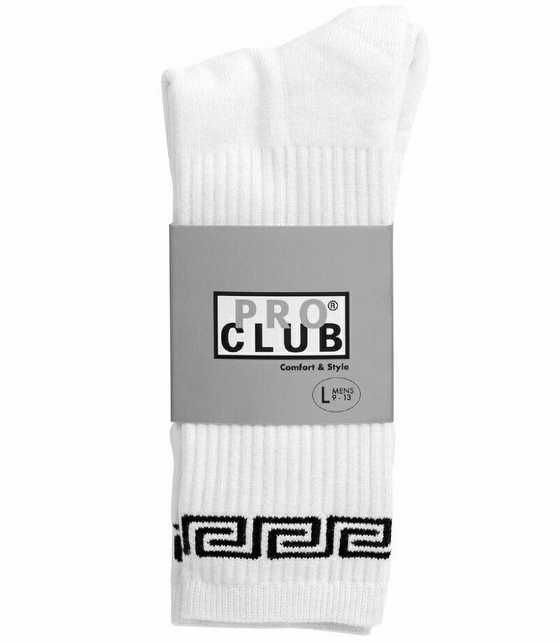 Rakuten - PRO CLUB / PC LINK CREW SOCK / white×black　　プロクラブ　ラインソックス