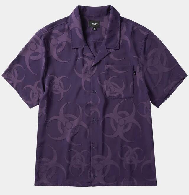 乐天商城 - HUF / SECTOR JACQUARD SHIRT / dark berry　　ハフ　ジャガードシャツ