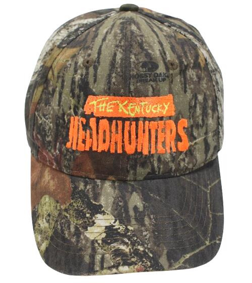 USED!!! MOSSY OAK "KENTUCKY HEADHUNTERS" CAMO STRAPBACK CAP (2019'S) / real tree camo　　モッシーオーク　リアルツリー迷彩柄　スナップバックキャップ