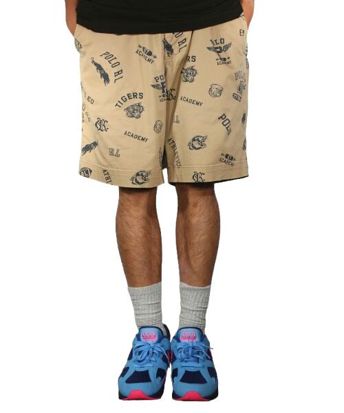 USED!!! POLO RALPH LAUREN / MULTI COLLAGE LOGO CHINO SHORTS (10-20'S) / chino khaki　サイズ W34　　ポロ・ラルフローレン　チノショーツ