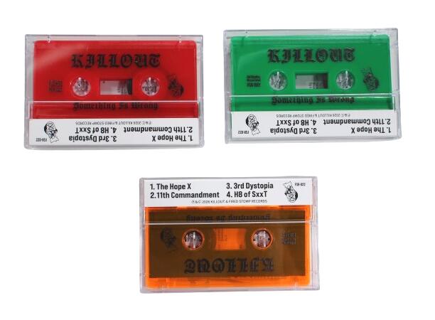 KICKBACKのKILLOUT / SOMETHING IS WRONG (CASSETTE)　　カセットテープ｜アングル2