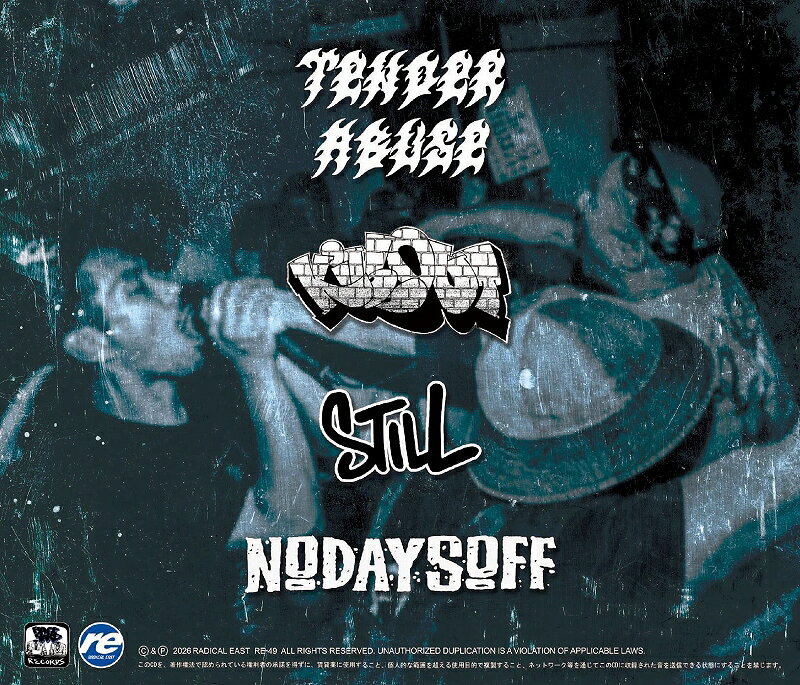 TENDER ABUSE & KILLOUT & STILL & NODAYSOFF -4WAY SPLIT- "DEEP DOWN THE STREET" (CD)