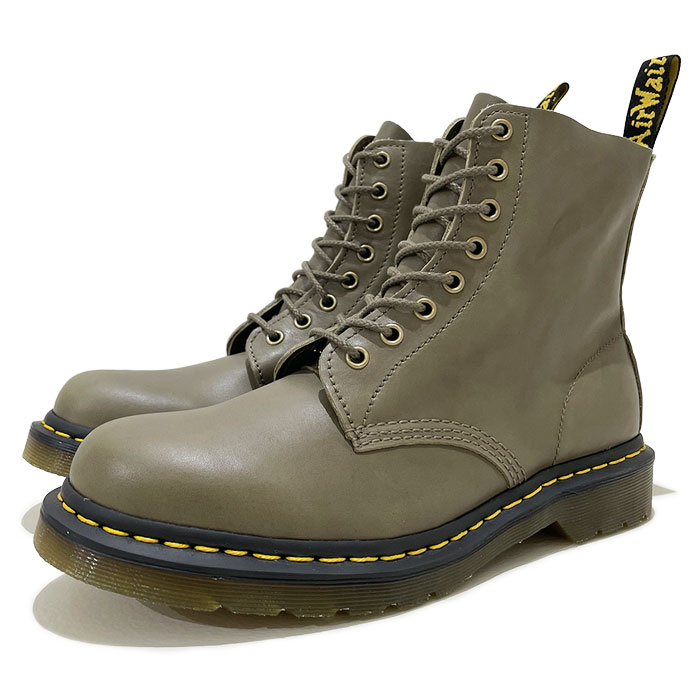 Dr.Martens ドクターマーチン 1460 Pascal 8 ホール ブーツ 31004352 CARRARA 【OLIVE / UK3(22cm)-UK10(29cm)】 オリーブ グリーン カラーラ レザー 本革 牛革 メンズ レディース ユニセックス