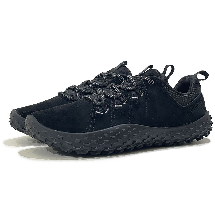 MERRELL WRAPT メレル ラプト 037753 BLACK【BLK / 25.5cm-28.0cm】 ブラック 撥水 アウトドア ハイキング トレーニング スニーカー メンズ