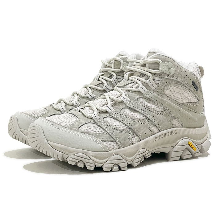 MERRELL メレル モアブ 3 シンセティック ミッド ゴアテックス ウィメンズ MOAB 3 SYNTHETIC MID GORE-TEX J500420 BIRCH / BIRCH【BRH / 23.0cm-25.0cm】 バーチ/バーチ オフホワイト 透湿 防水 アウトドア トレッキング スニーカー レディース