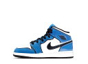 【1000円割引クーポン】Nike ナイキ GS エアジョーダン1 ミッドSE シグナルブルー ナイキ BQ6931-402 大人も履ける キッズモデル ウィメ...