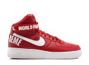 【1000円割引クーポン】Nike シュプリーム × ナイキ エアフォース1 ハイ ワールド フェイマス レッド ナイキ シュプリーム × ナイキ エアフォース...