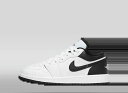 【1000円割引クーポン】Nike ナイキ GS エアジョーダン1 ロー ホワイト/ブラック ナイキ 553560-132 大人も履ける キッズモデル ウィメン...