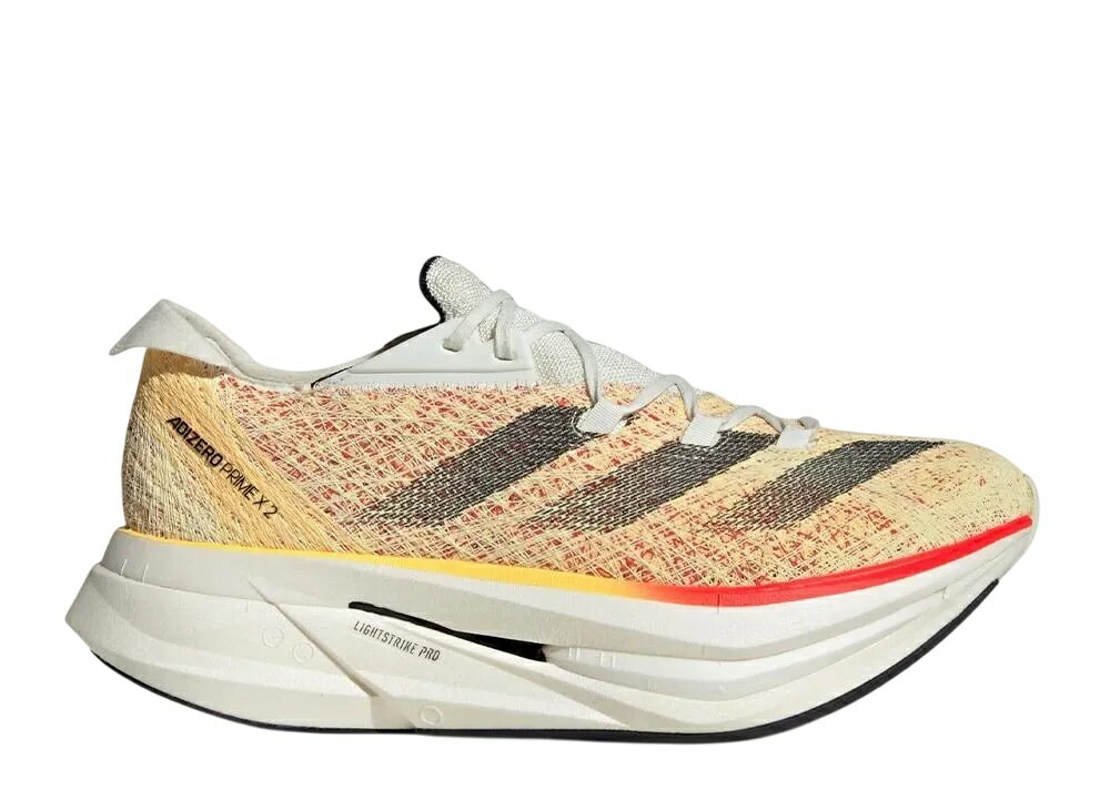 楽天HYPE GUARD【公式】楽天市場店【今なら割引クーポン発行中】adidas アディダス アディゼロ プライム X 2.0 ストラング ランニング アイボリー/コアブラック/スパーク アディダス ID0264 メンズ スニーカー ランニングシューズ 21SN-ID0264