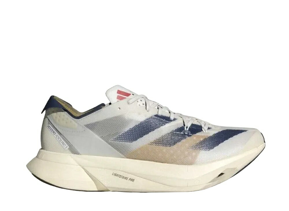 楽天HYPE GUARD【公式】楽天市場店【今なら割引クーポン発行中】adidas アディダス アディゼロ アディオス プロ 3 M フットウェアホワイト/ダークブルー/ゴールドメタリック アディダス IG6438 メンズ スニーカー ランニングシューズ 21SN-IG6438