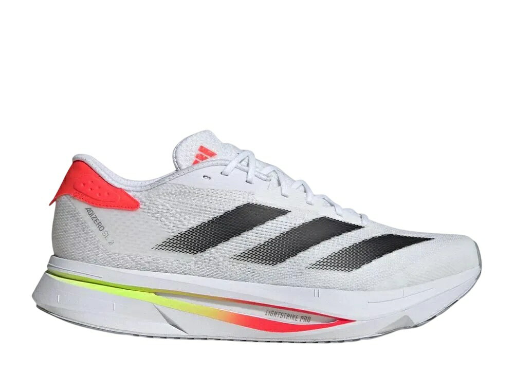 スーパーSALE【1000円クーポン発行】adidas アディダス アディゼロ SL2 クラウドホワイト/コアブラック/ルシッドレッド アディダス JS1181 メンズ スニーカー ランニングシューズ 21SN-JS1181