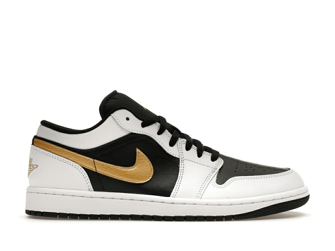 期間限定クーポン！Jordan Jordan 1 Low White Black Metallic Gold Swoosh Jordan 553558-172 メンズ スニーカー ランニングシューズ 19SX-20260713220523-1564