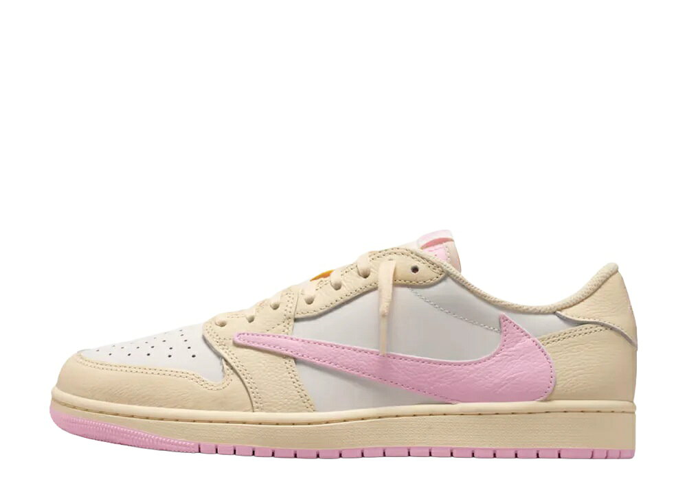 Nike トラヴィススコット × ナイキ エアジョーダン1 レトロ ロー OG モスリン/シャイピンク ナイキ IQ7604-100 メンズ スニーカー ランニングシューズ 21SN-IQ7604-100