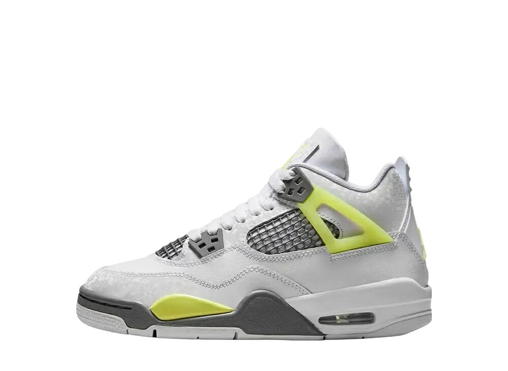 【今なら割引クーポン発行中】Nike ナイキ GS エアジョーダン4 レトロ ライトレモンツイスト (キッズ) ナイキ HJ5990-100 大人も履ける キッズモデル ウィメンズ レディース スニーカー ランニングシューズ キッズスニーカー ベビーシューズ 21SN-HJ5990-100
