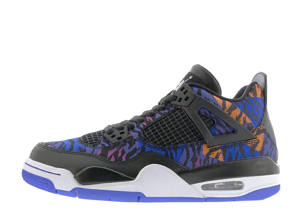 Nike ナイキ GS エアジョーダン4 レトロ ブラック ラッシュバイオレット (キッズ) ナイキ BQ9043-005 大人も履ける キッズモデル ウィメンズ レディース スニーカー ランニングシューズ キッズスニーカー ベビーシューズ 21SN-BQ9043-005