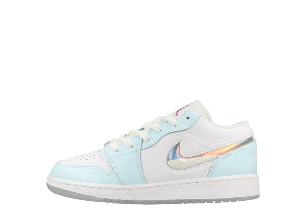 【今なら割引クーポン発行中】Nike ナイキ GS エアジョーダン1 ロー SE グレイシャーブルー/マルチカラー/ホワイト/グレイシャーブルー/ホワイト/スーパーバイオレット (キッズ) ナイキ HJ3481-491 大人も履ける キッズモデル レディース スニーカー キッズスニーカー