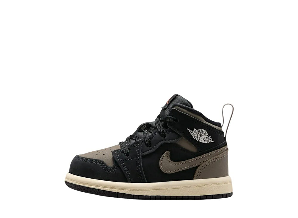 【今だけ500円割引クーポンあり!!】Nike ナイキ PS ジョーダン1 ミッド ブラック/オーラ/スコードロンブルー (キッズ) ナイキ DQ8424-002 メンズ スニーカー ランニングシューズ 21SN-DQ8424-002