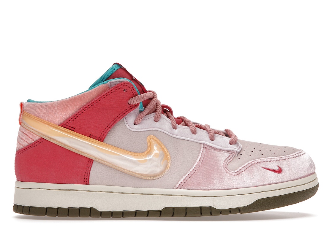 【今なら割引クーポン発行中】Nike ソーシャル ステイタス × ダンク ミッド ""ストロベリー ミルク"" Dunk Mid ""Social Status Free Lunch Strawberry Milk"" ナイキ ソーシャル ステイタス × ナイキ ダンク ミッド DJ1173-600 メンズ スニーカー
