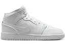 【今なら割引クーポン発行中】Jordan Jordan 1 Mid Triple White (2023) (GS) Jordan 554725-136 大人も...