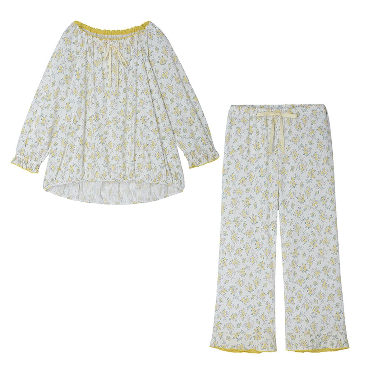 【FINAL SALEクーポン対象！】 KID BLUE / キッドブルー ピンドットフラワーN[8分袖パジャマ]