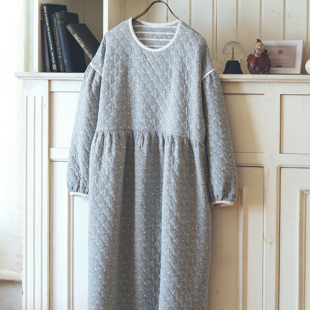 KID BLUE / キッドブルー 25キルトドットJQ[長袖ナイティ]