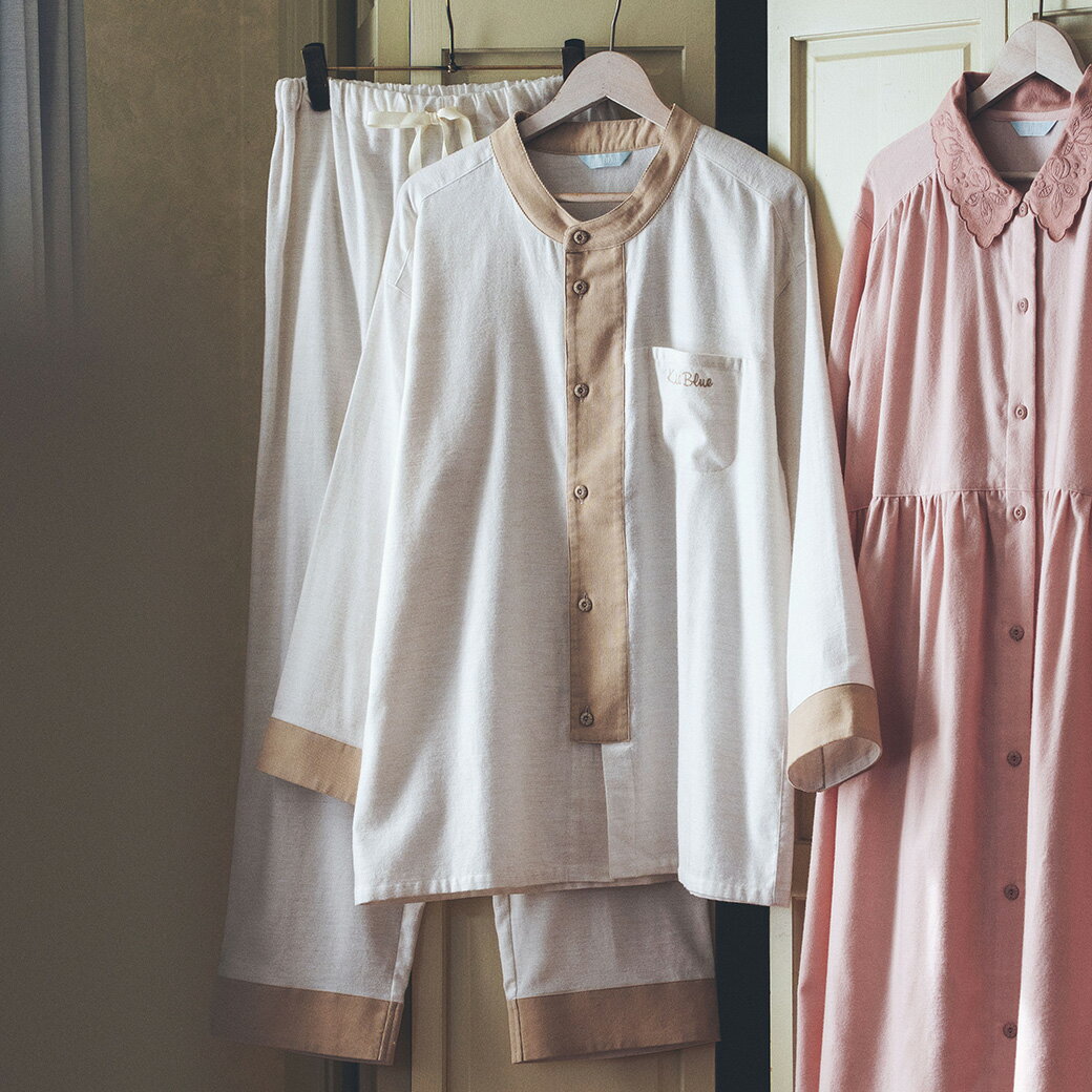 【OUTLET】KID BLUE / キッドブルー 25プレーンネル[長袖パジャマ]...