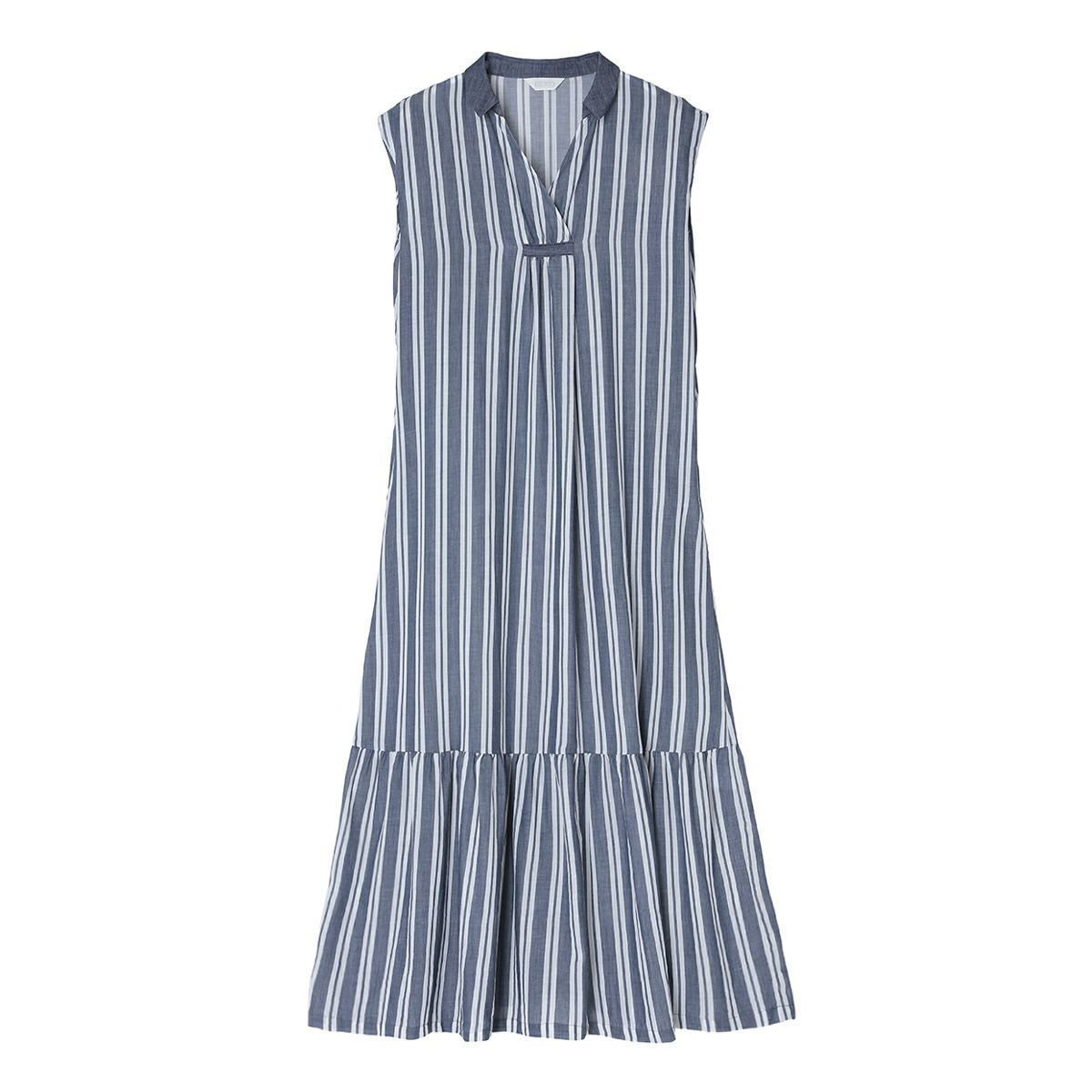 乐天商城 - 【OUTLET】 KID BLUE / キッドブルー 25シャンブレーデニム[フレンチスリーブワンピース]