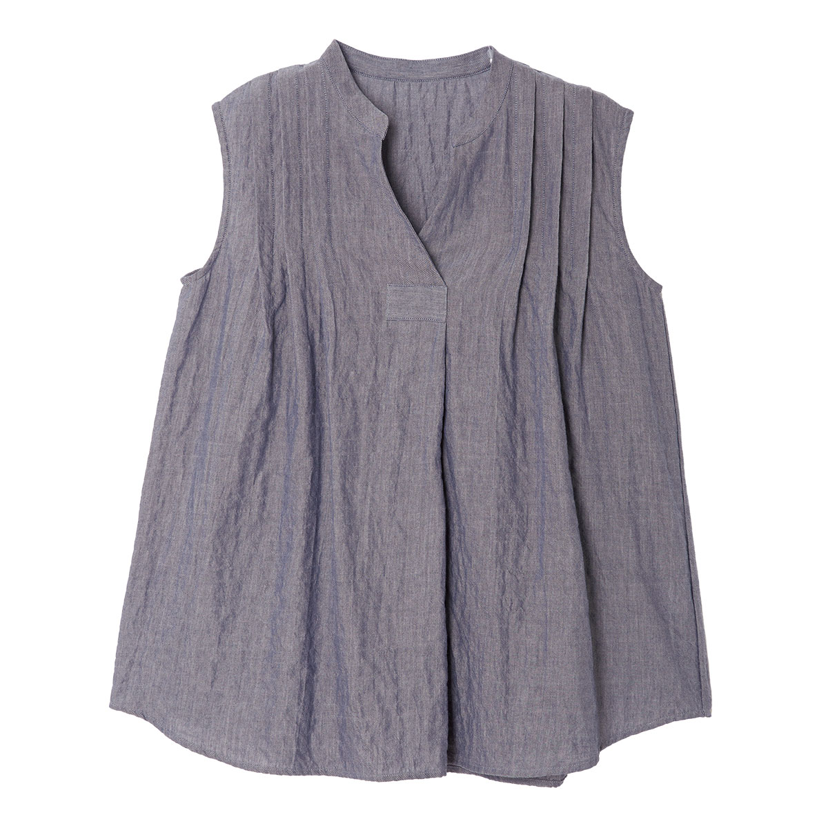 乐天商城 - KID BLUE / キッドブルー シャーリングシャンブレーツイル[ノースリーブトップス]