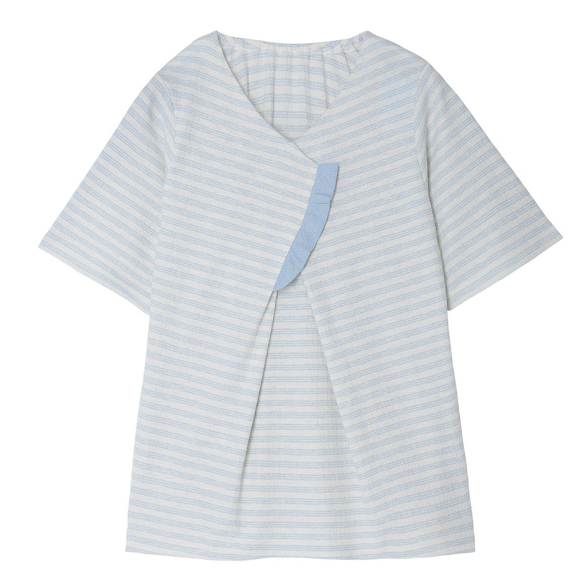 【OUTLET】 KID BLUE / キッドブルー 梨地JQ[5分袖トップス]